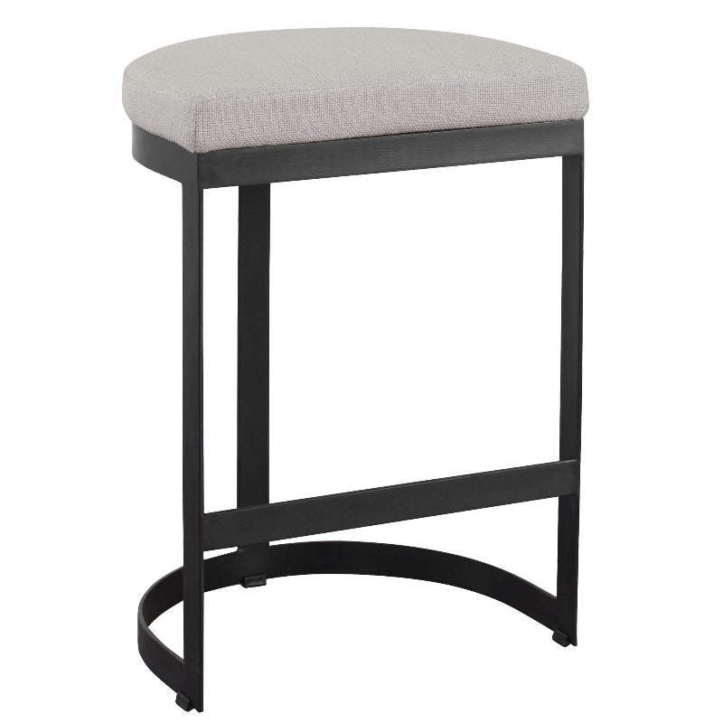 Ivanna Counter Stool (Black) - Uttermost - Counter Stools by Modest Hut