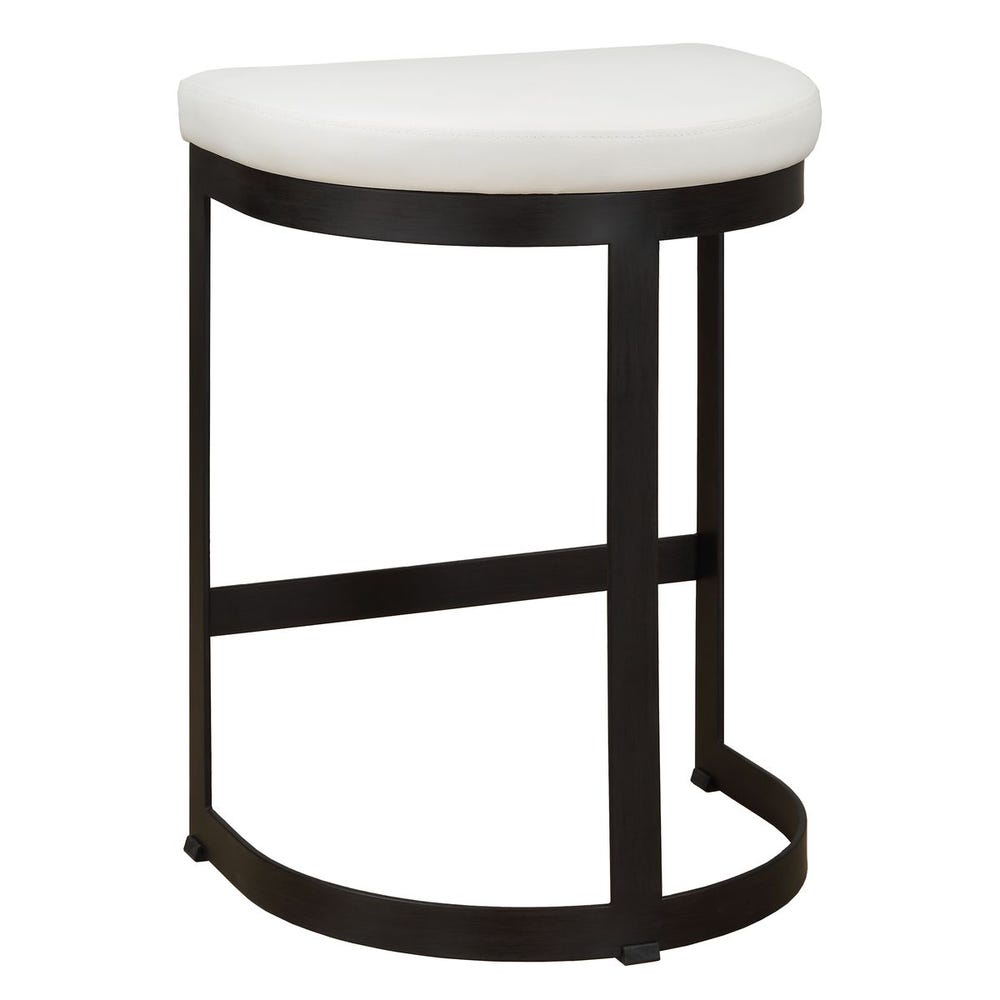 Ivanna Counter Stool (Black, White) - Uttermost - Counter Stools by Modest Hut