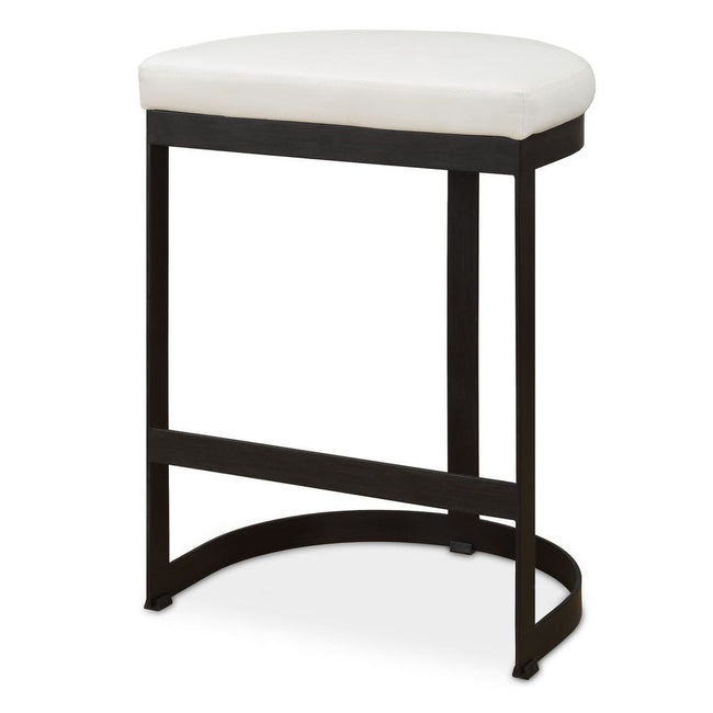 Ivanna Counter Stool (Black, White) - Uttermost - Counter Stools by Modest Hut