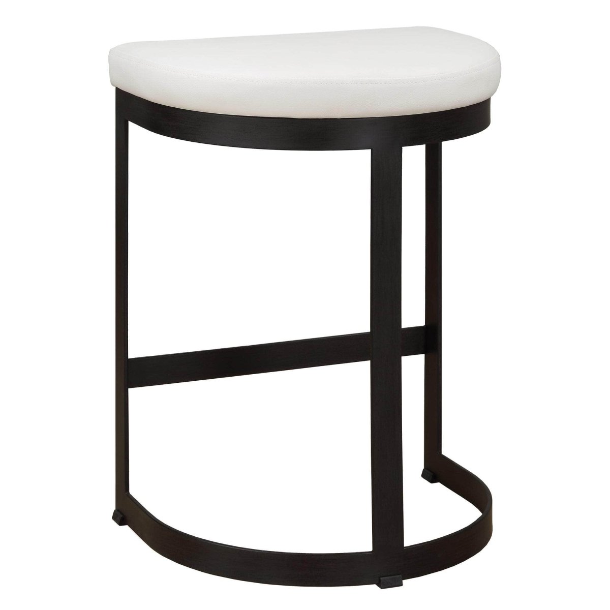 Ivanna White Counter Stool - Uttermost - Counter Stools by Modest Hut