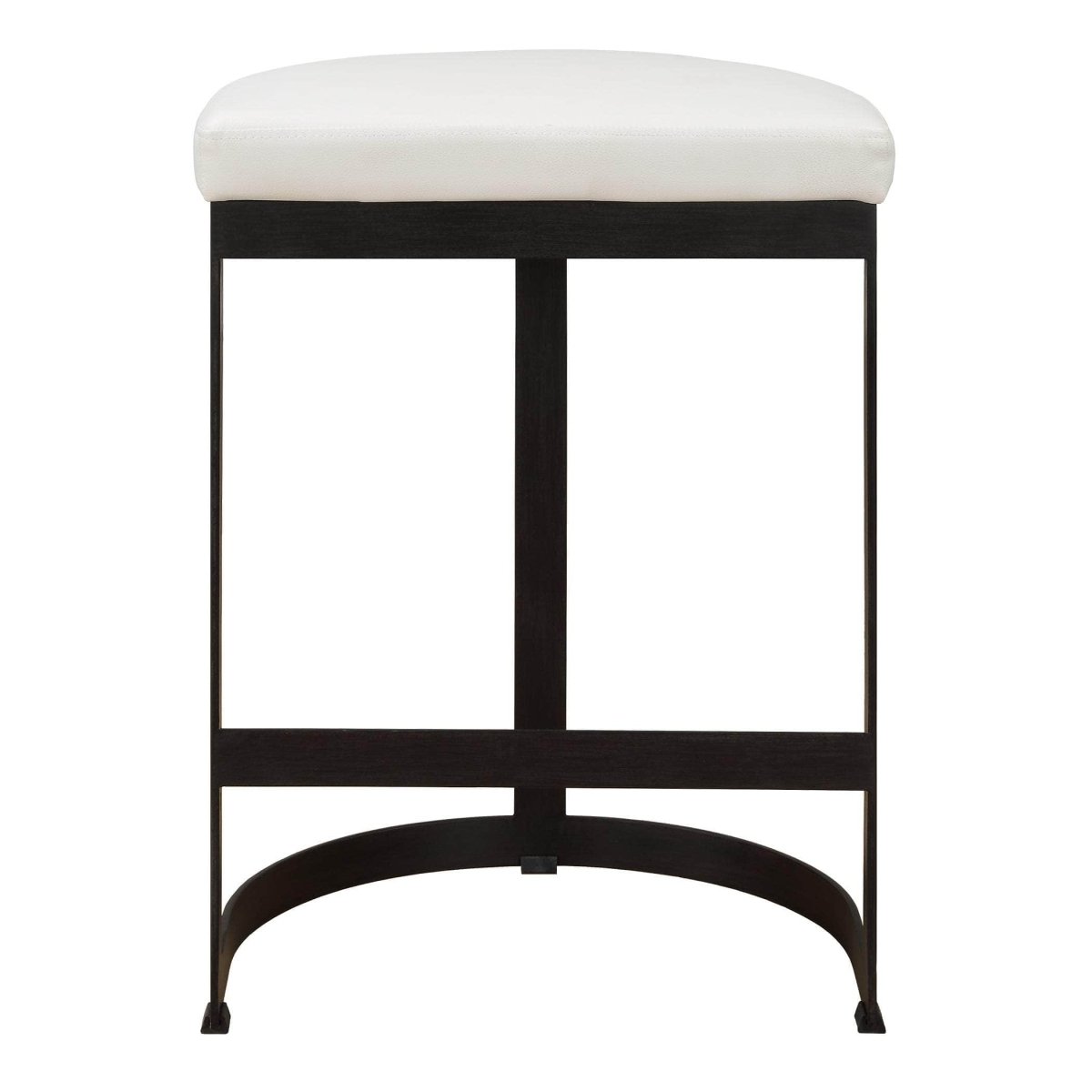 Ivanna White Counter Stool - Uttermost - Counter Stools by Modest Hut