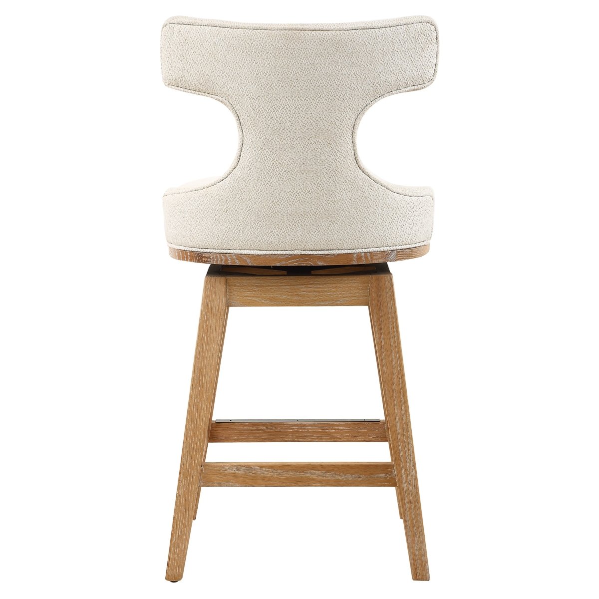 Klismos Off - White Fabric Counter Stool - Uttermost - Counter Stools by Modest Hut