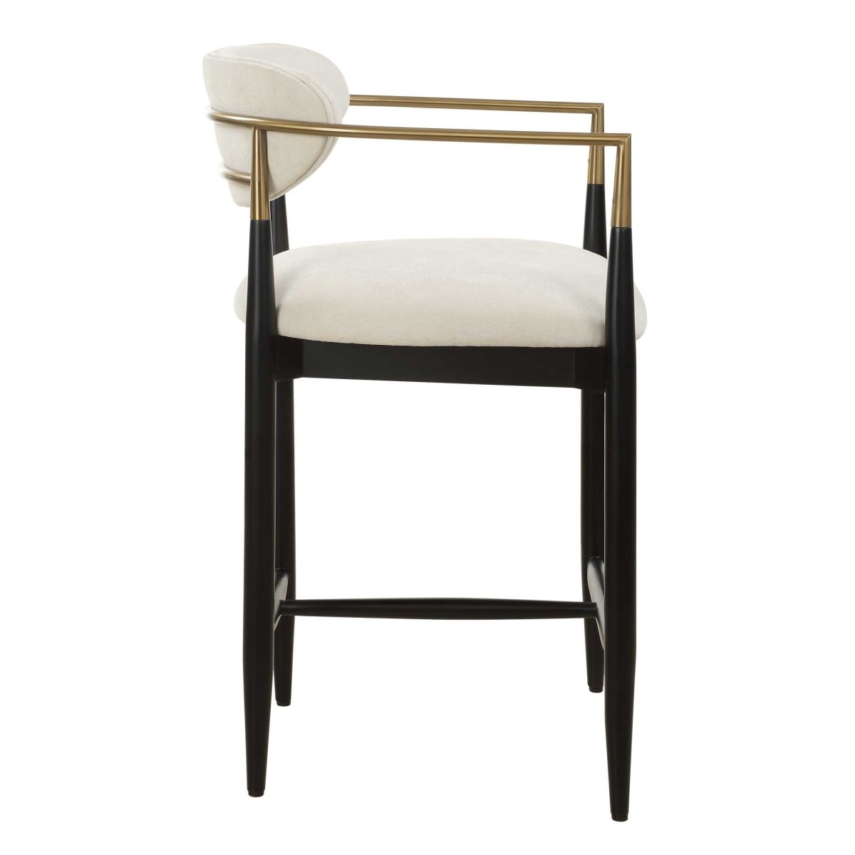 Moxie White Counter Stool - Uttermost - Counter Stools by Modest Hut