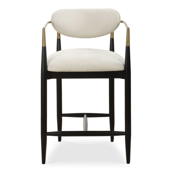 Moxie White Counter Stool - Uttermost - Counter Stools by Modest Hut