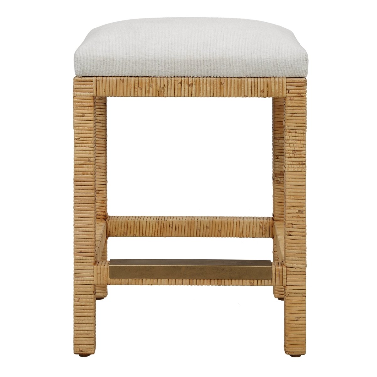 Muriel Rattan Counter Stool - Uttermost - Counter Stools by Modest Hut