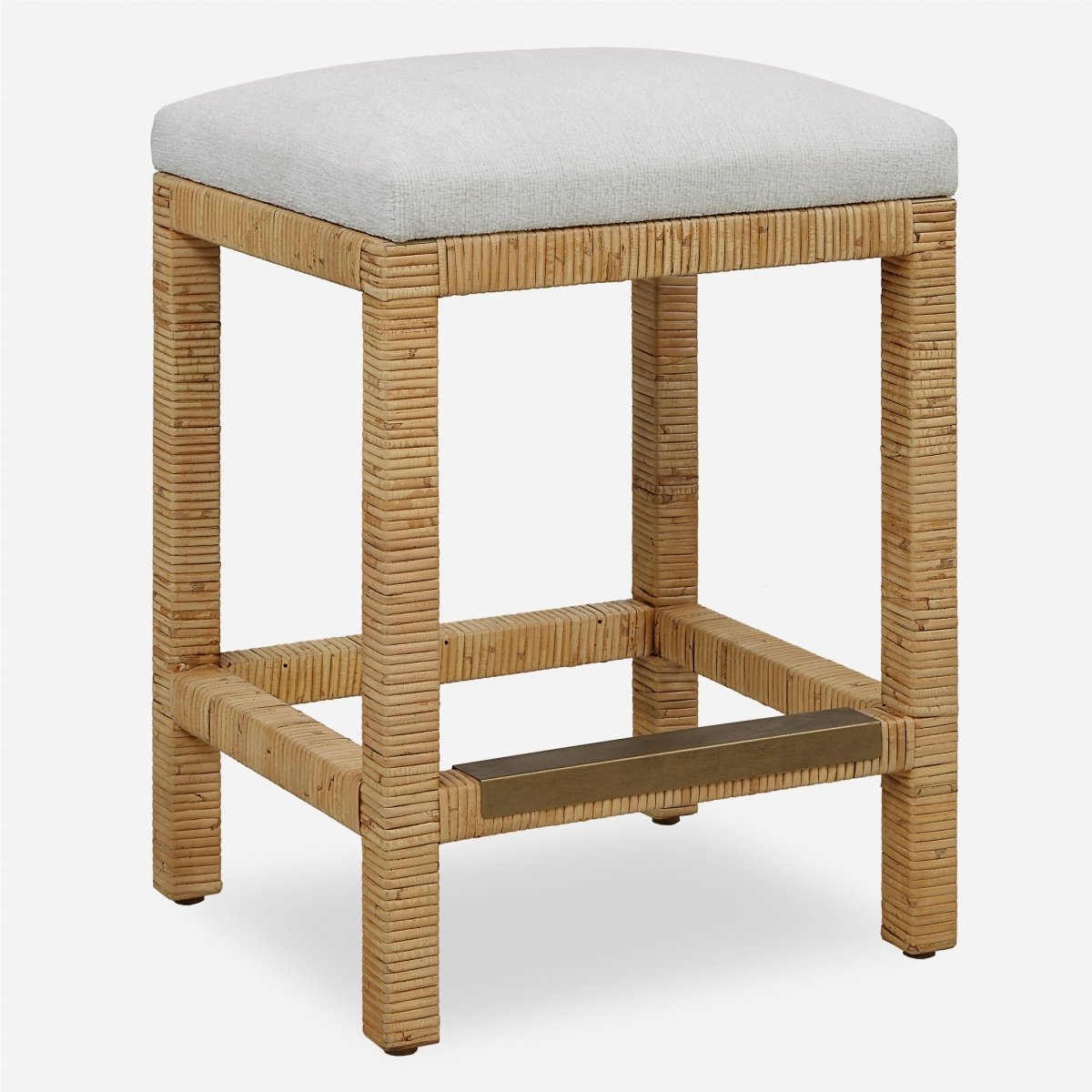 Muriel Rattan Counter Stool - Uttermost - Counter Stools by Modest Hut