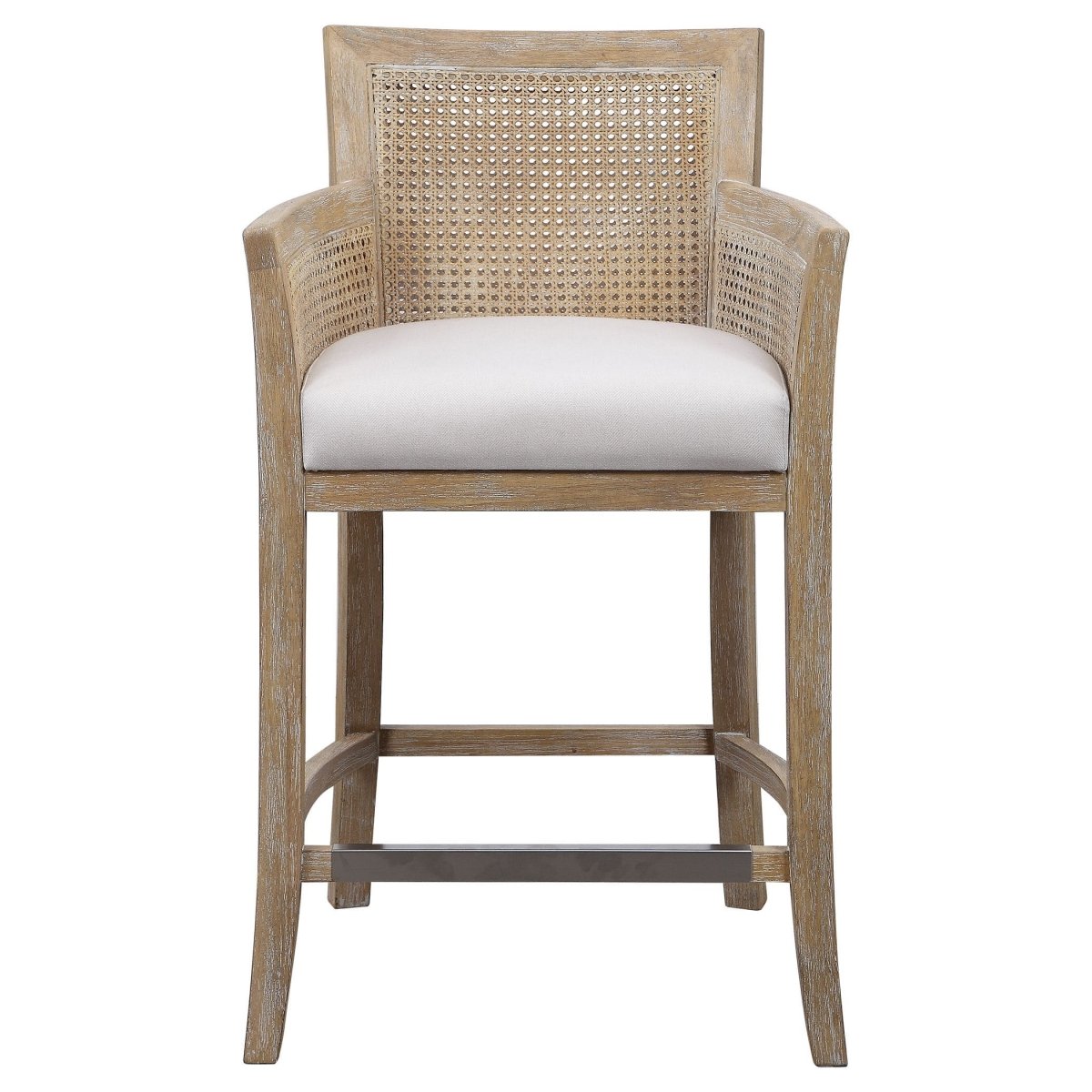 Natural Encore Counter Stool - Uttermost - Counter Stools by Modest Hut