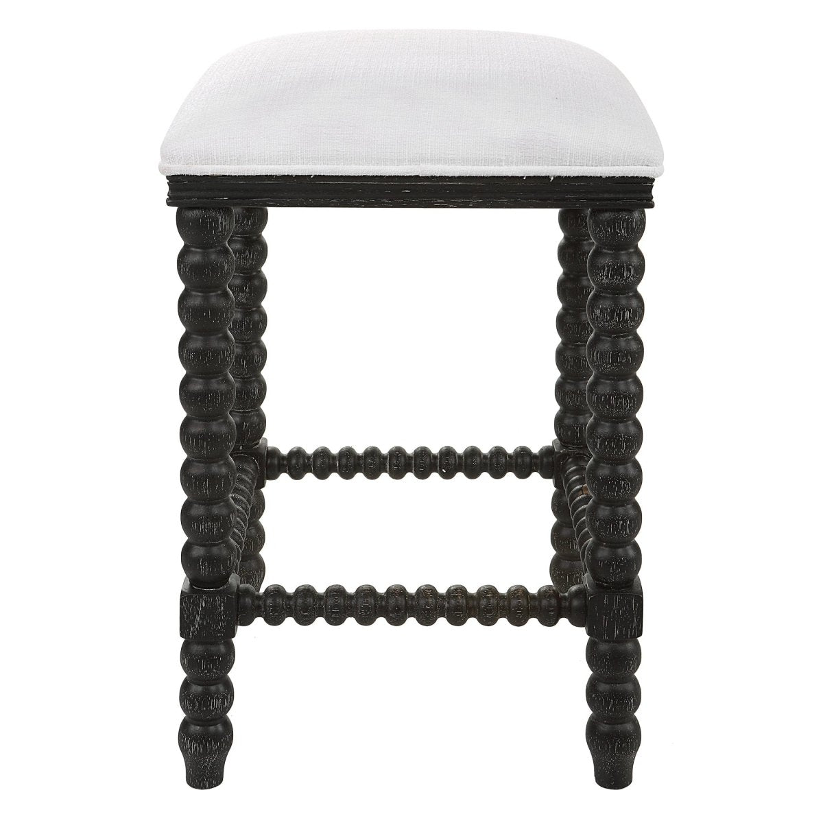 Pryce Black Backless Counter Stool - Uttermost - Counter Stools by Modest Hut