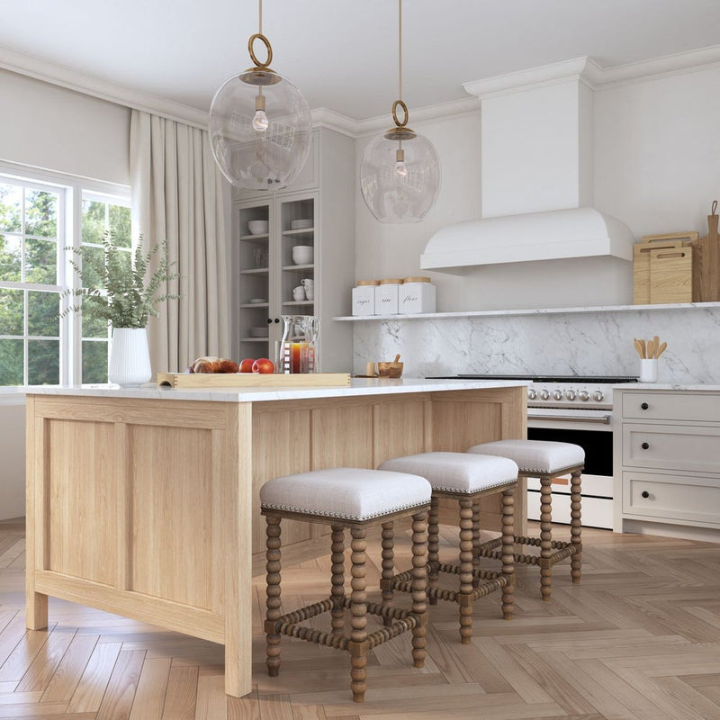 Pryce Walnut Counter Stool - Uttermost - Counter Stools by Modest Hut