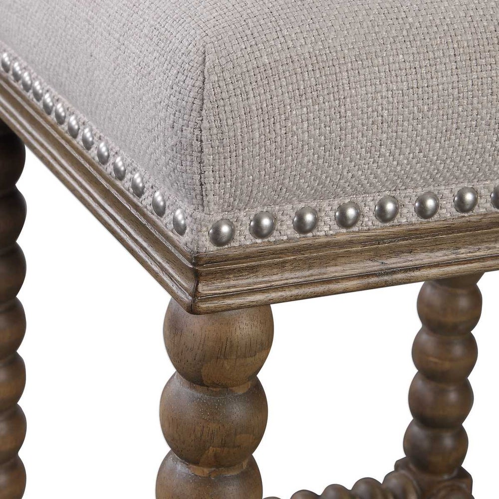 Pryce Walnut Counter Stool - Uttermost - Counter Stools by Modest Hut