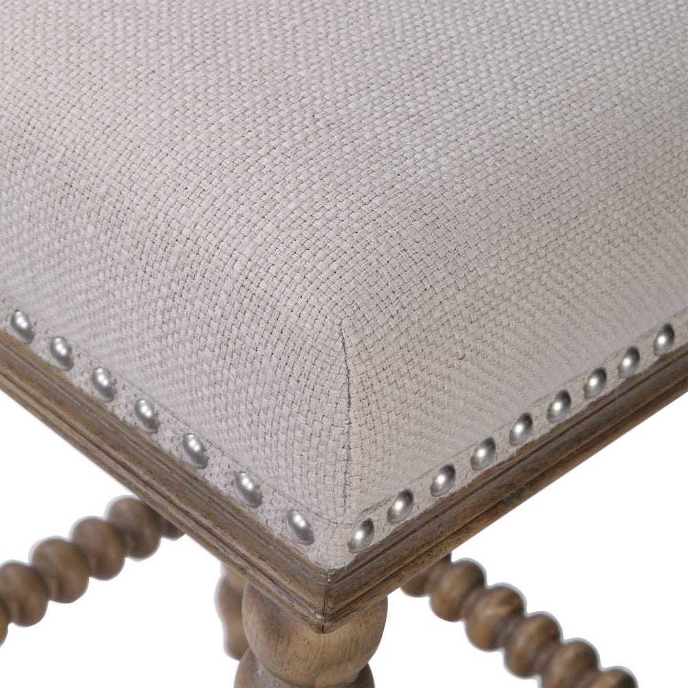 Pryce Walnut Counter Stool - Uttermost - Counter Stools by Modest Hut