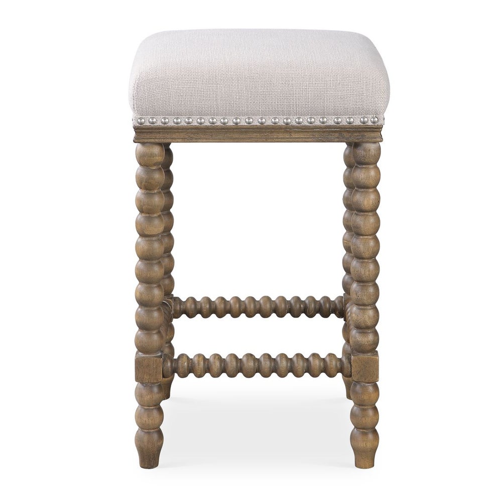Pryce Walnut Counter Stool - Uttermost - Counter Stools by Modest Hut