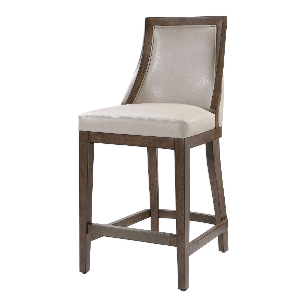 Purcell Leather Counter Stool - Uttermost - Counter Stools by Modest Hut