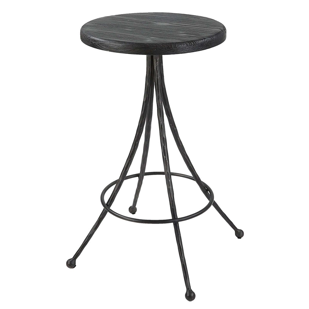 Sona Black Counter Stool - Uttermost - Counter Stools by Modest Hut