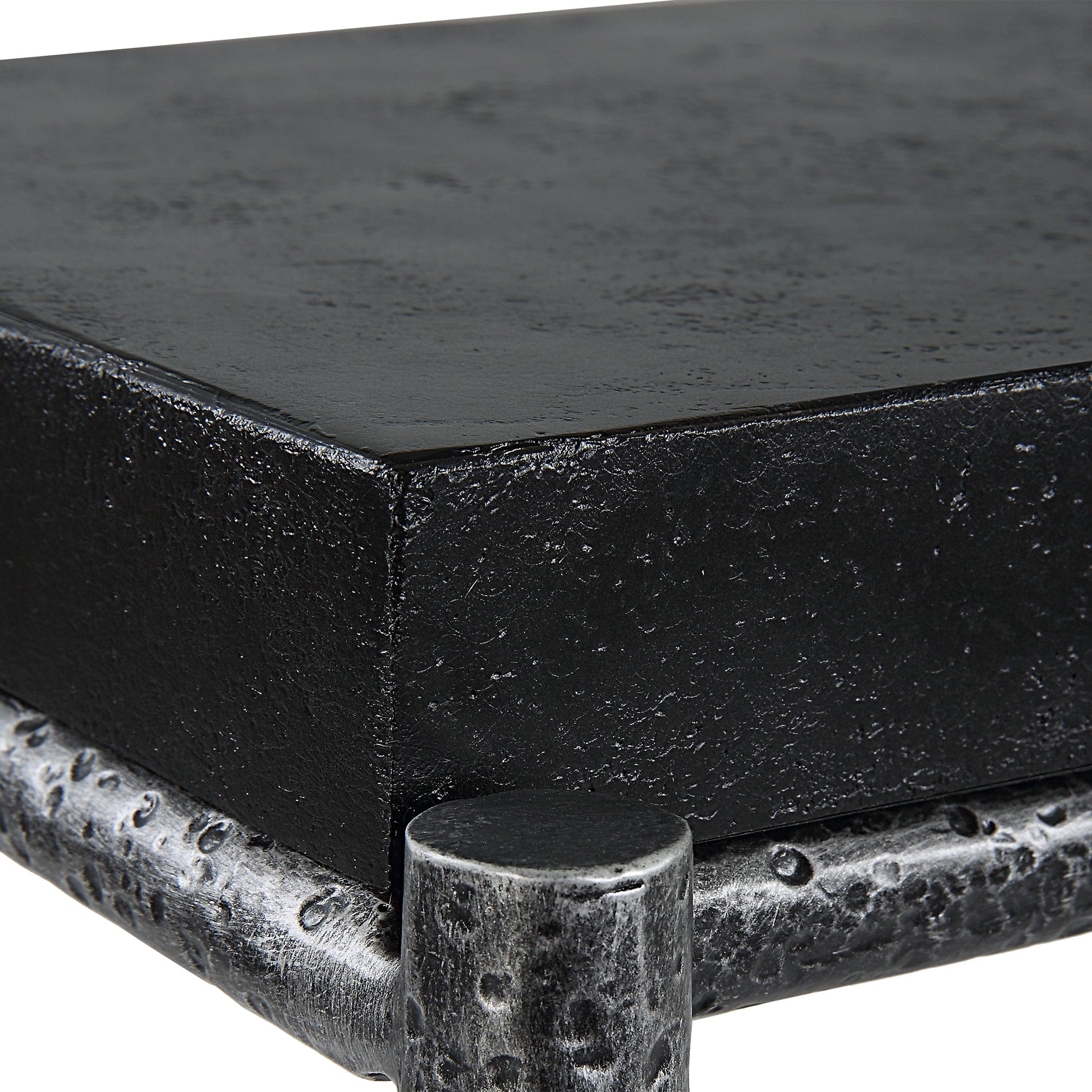 Crescendo Black Concrete Console Table Uttermost