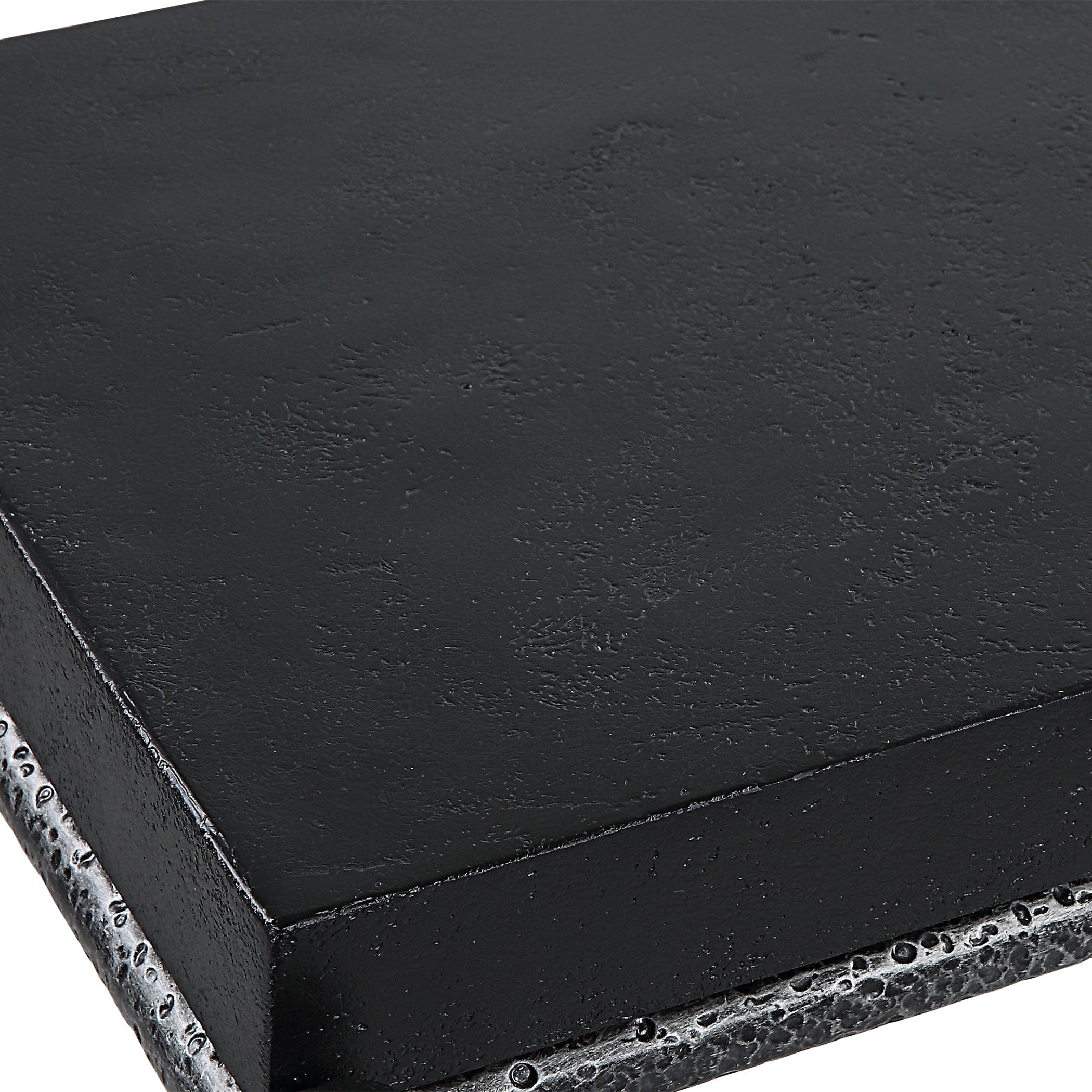 Crescendo Black Concrete Console Table Uttermost