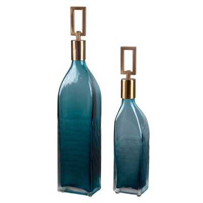 Annabella Decorative Glass Bottles - Uttermost - Decorative Bottles by Modest Hut