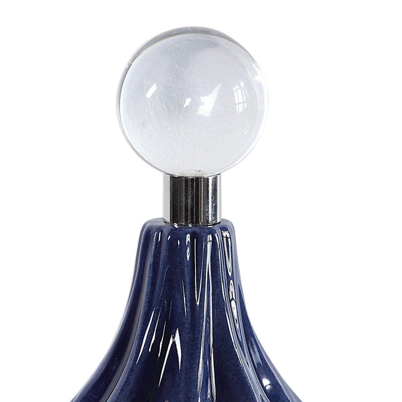 Decorative Geometric Klaran Bottles - Uttermost - Decorative Bottles by Modest Hut