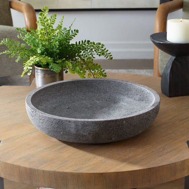 Ashen Earth Outdoor Bowl - Uttermost - Decorative Bowls by Modest Hut