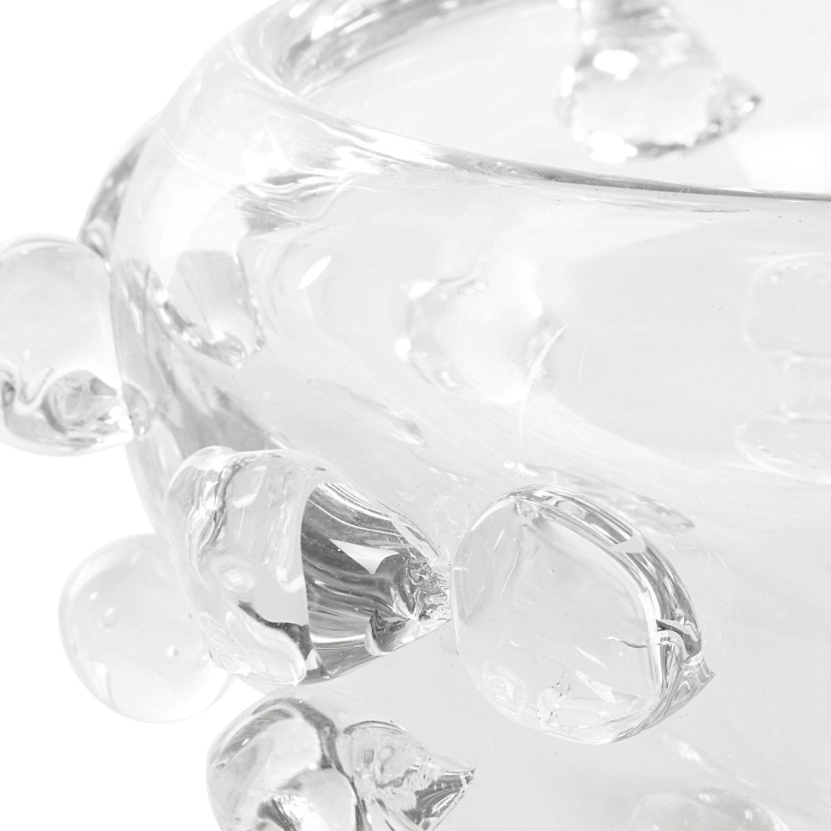 Aura Clear Glass Bowl - Uttermost - Decorative Bowls by Modest Hut