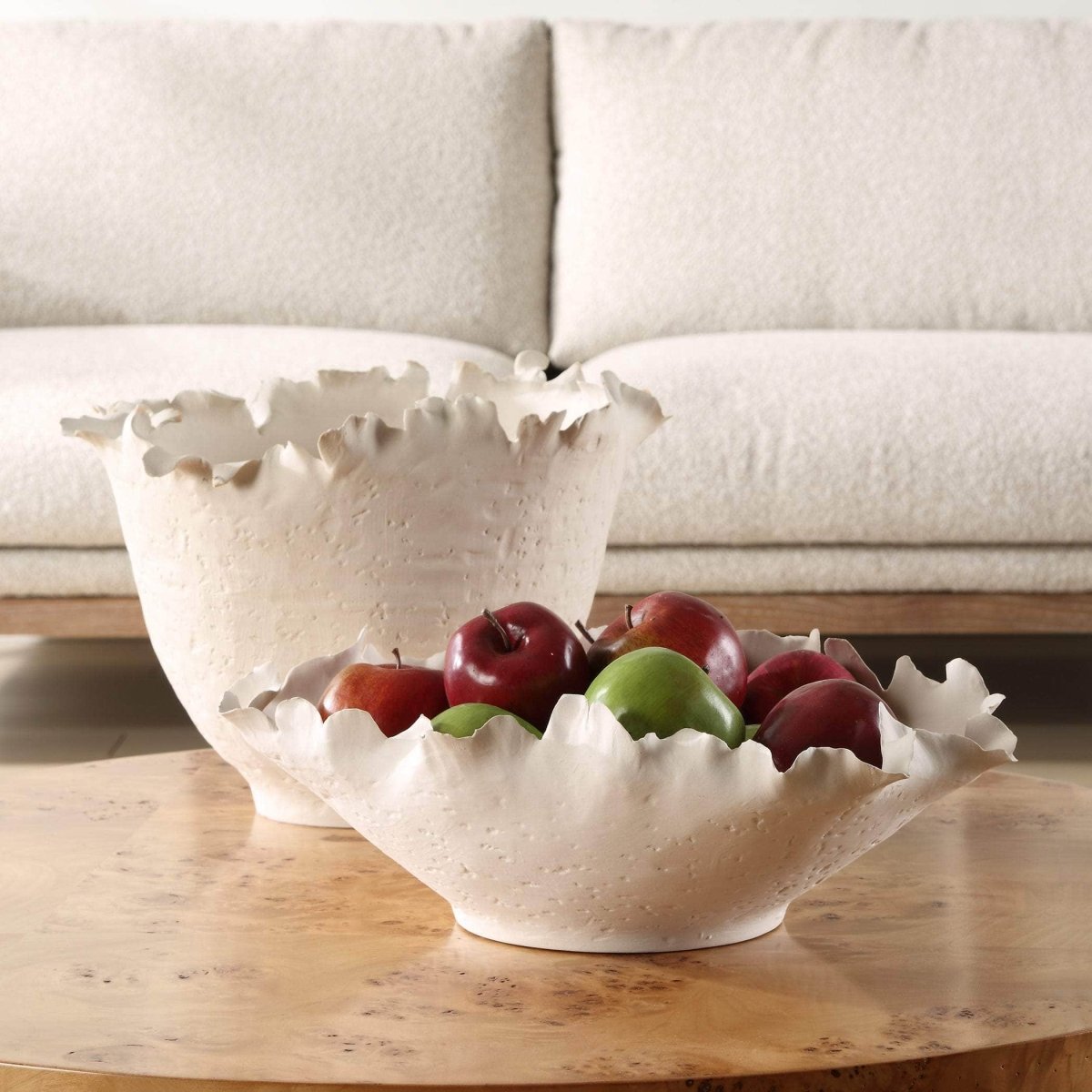 Blossom Tall Off - white Bowl - Uttermost - Decorative Bowls by Modest Hut