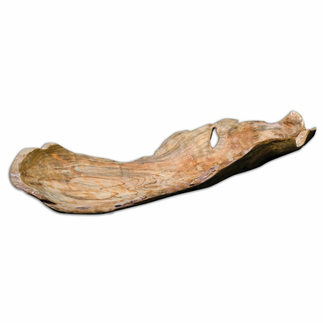 Natural Teak Leaf Bowl - Uttermost - Decorative Bowls by Modest Hut