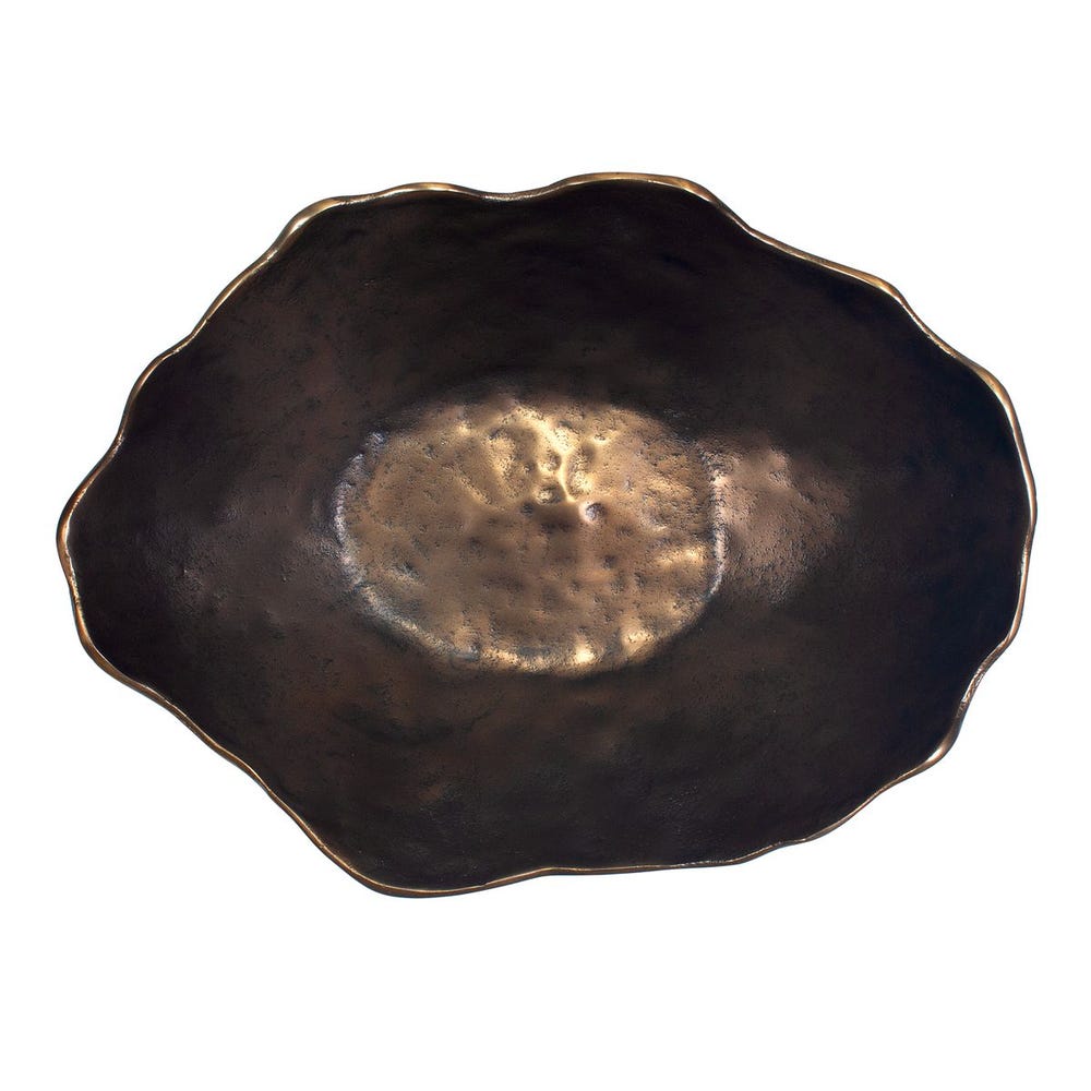 Obscura Outdoor Bowl, Bronze - Uttermost - Decorative Bowls by Modest Hut