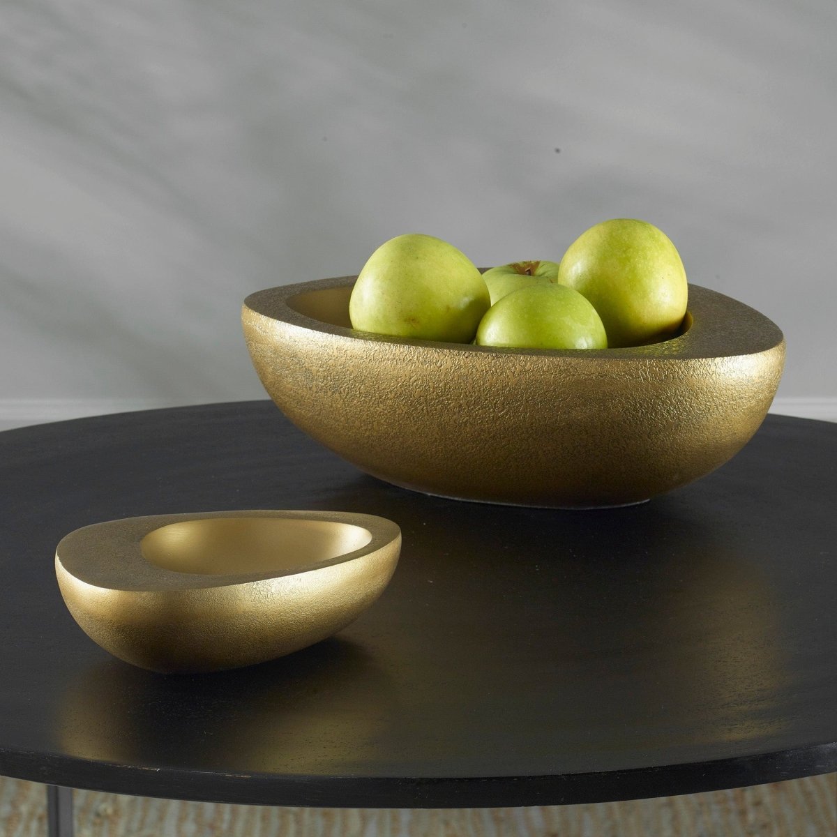 Ovate Brass Bowls, Set Of 2 - Uttermost - Decorative Bowls by Modest Hut