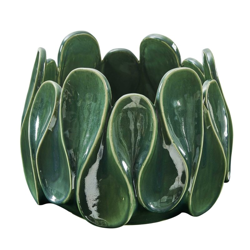 Petal Pinch Indoor-Outdoor Bowl - Decorative Bowls
