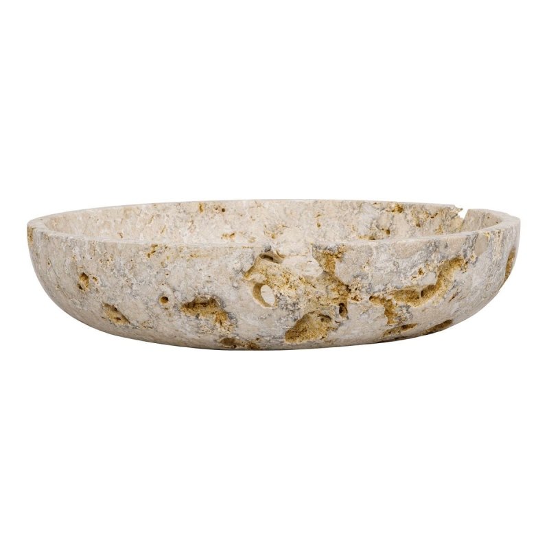Quarried Stone Indoor-Outdoor Decorative Bowl by Uttermost on a white background