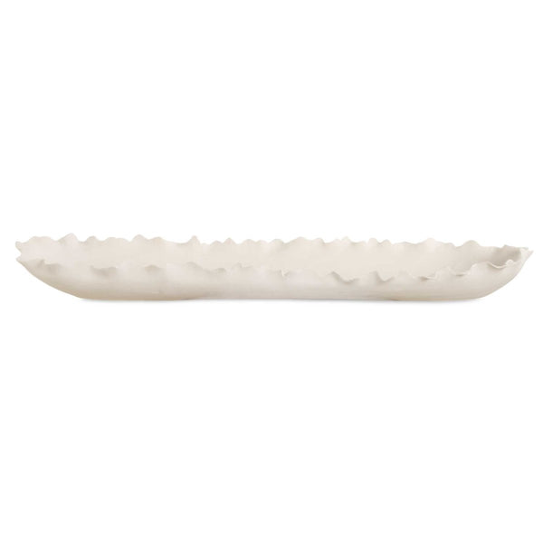 Ripple Crest White Bowl - Uttermost - Decorative Bowls by Modest Hut