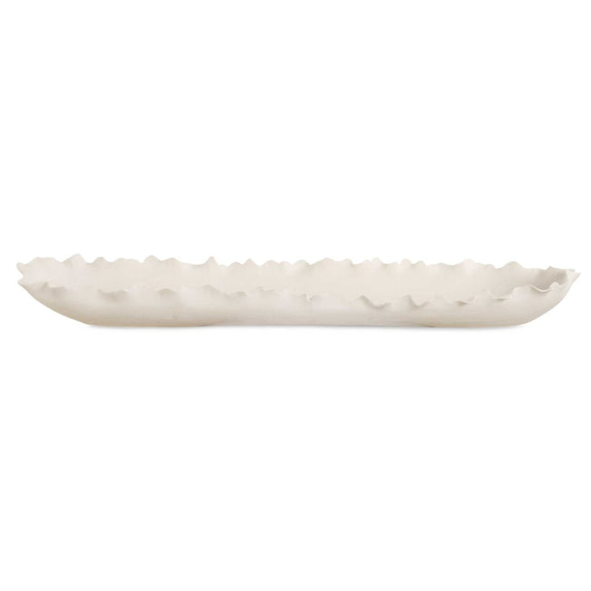 Ripple Crest White Bowl - Uttermost - Decorative Bowls by Modest Hut