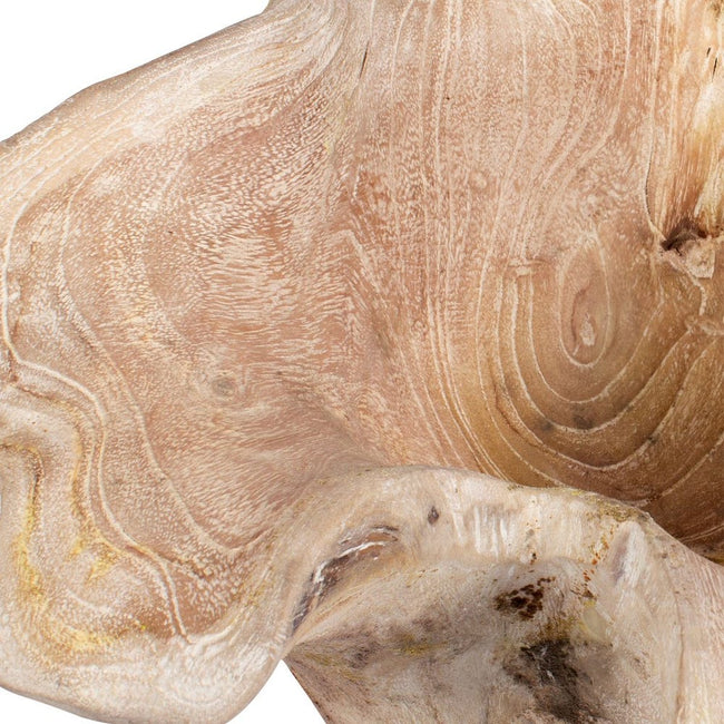 Teak Flow Outdoor Bowl, White Wash - Uttermost - Decorative Bowls by Modest Hut