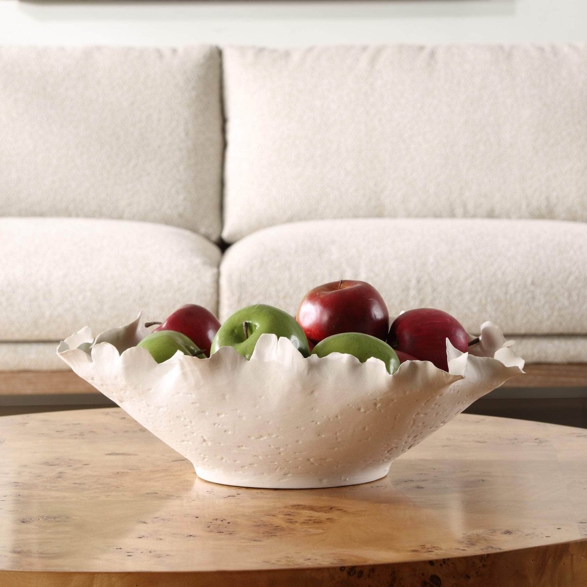 Blossom Short Off - white Bowl - Uttermost - Decorative Boxes by Modest Hut