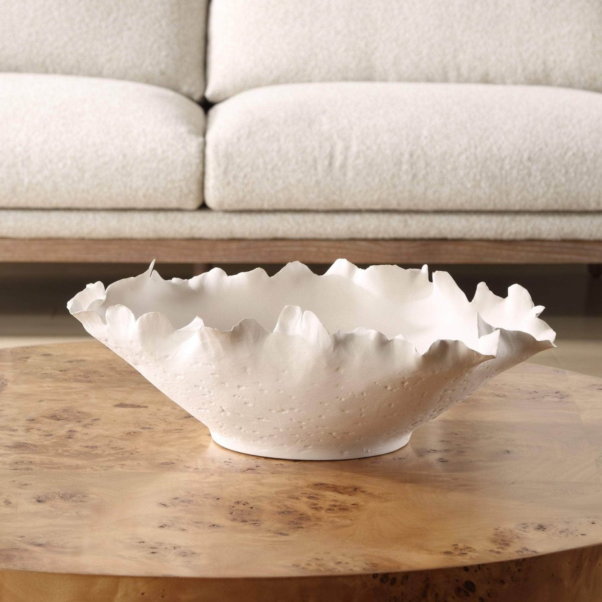 Blossom Short Off - white Bowl - Uttermost - Decorative Boxes by Modest Hut