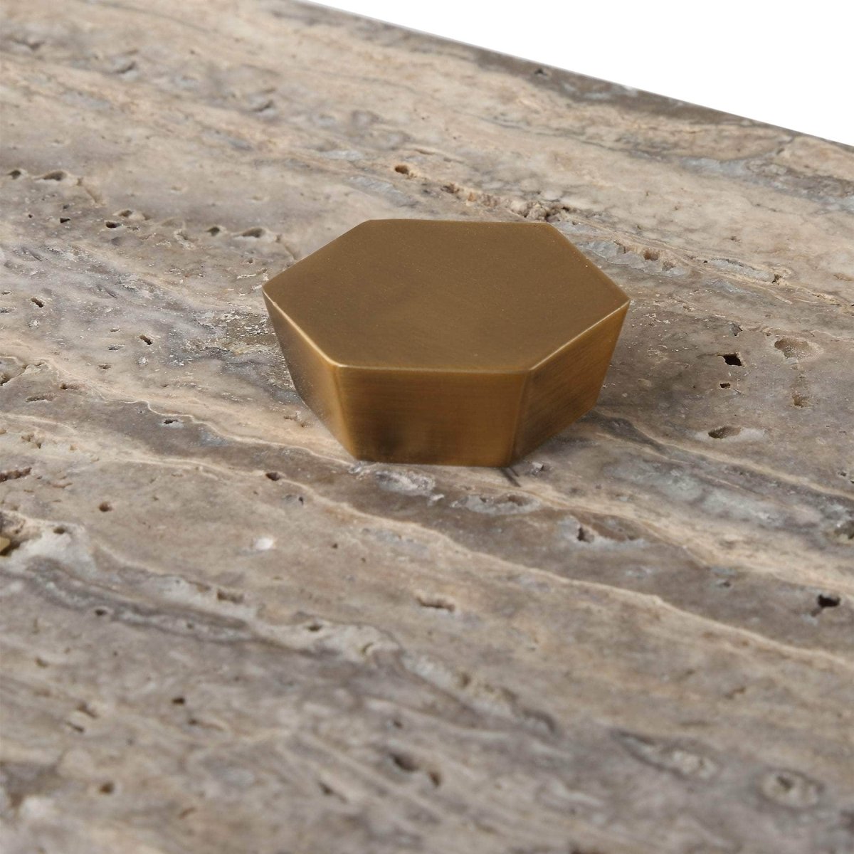 Griseus Travertine Stone Box - Uttermost - Decorative Boxes by Modest Hut