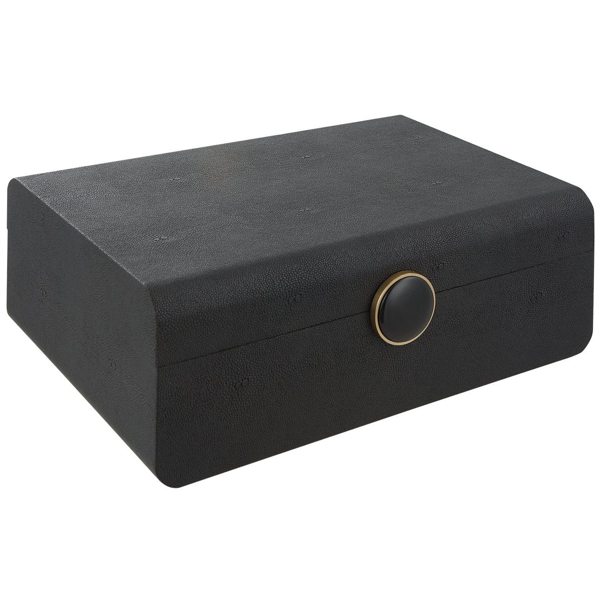 Lalique Black Shagreen Box - Uttermost - Decorative Boxes by Modest Hut