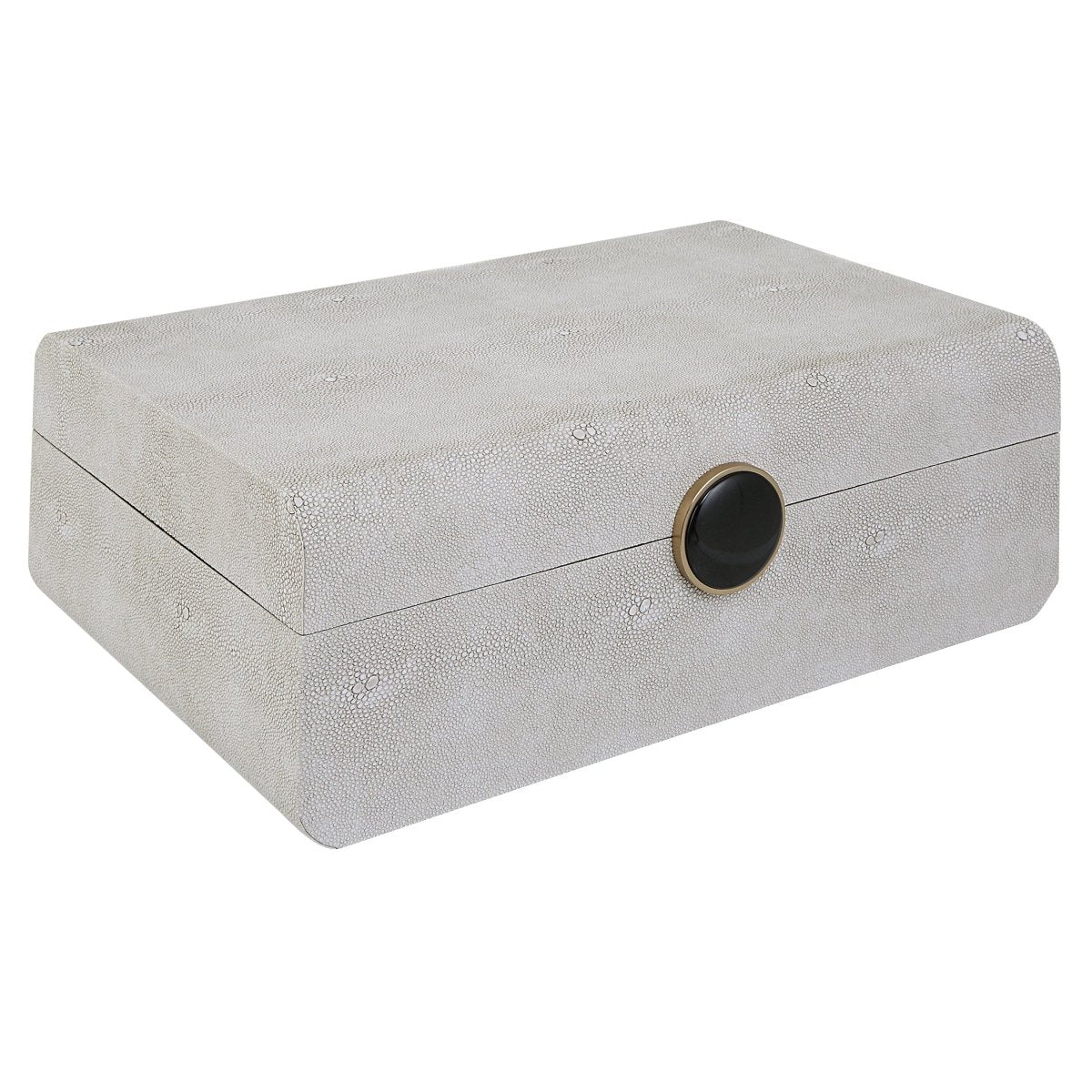 Lalique White Shagreen Box - Uttermost - Decorative Boxes by Modest Hut