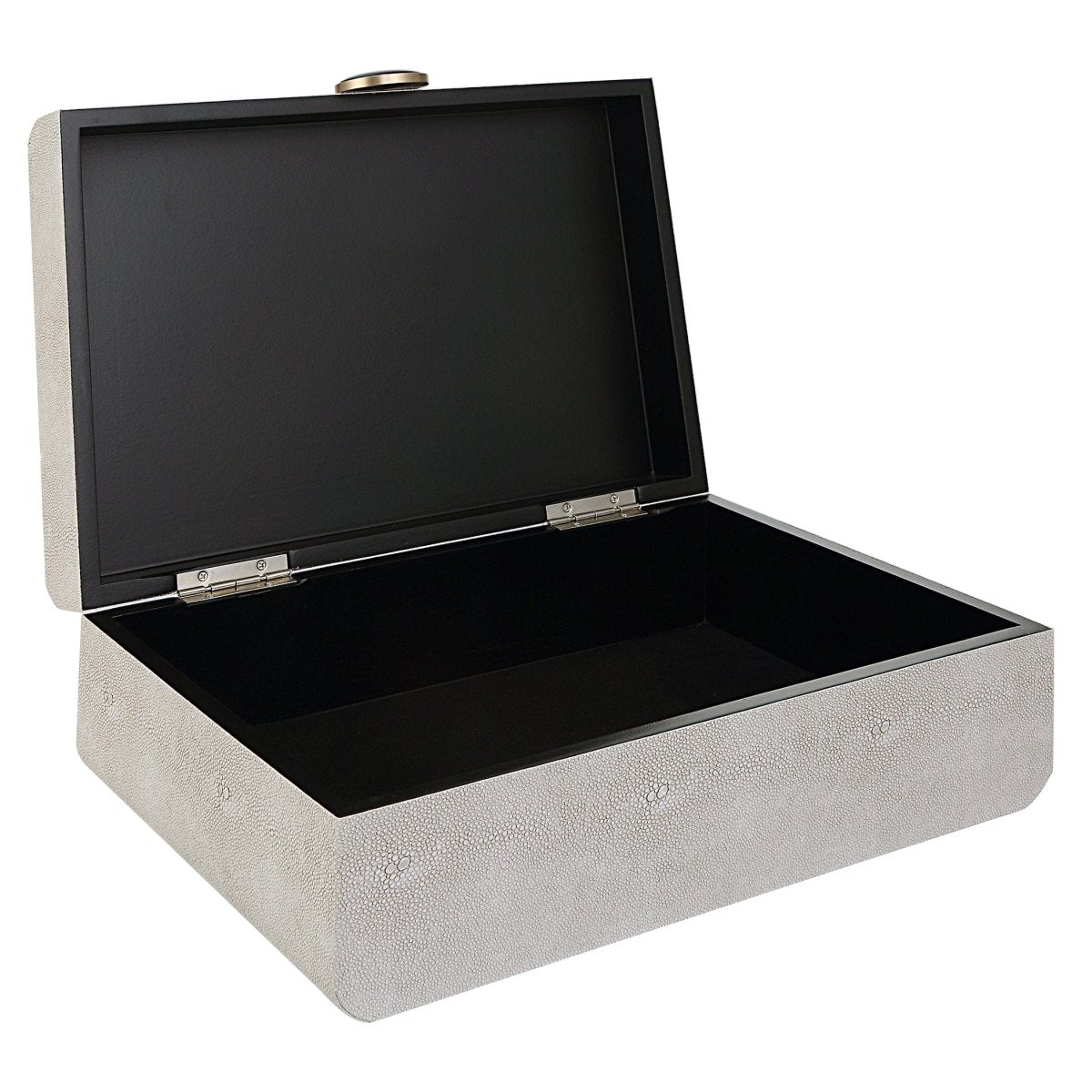 Lalique White Shagreen Box - Uttermost - Decorative Boxes by Modest Hut