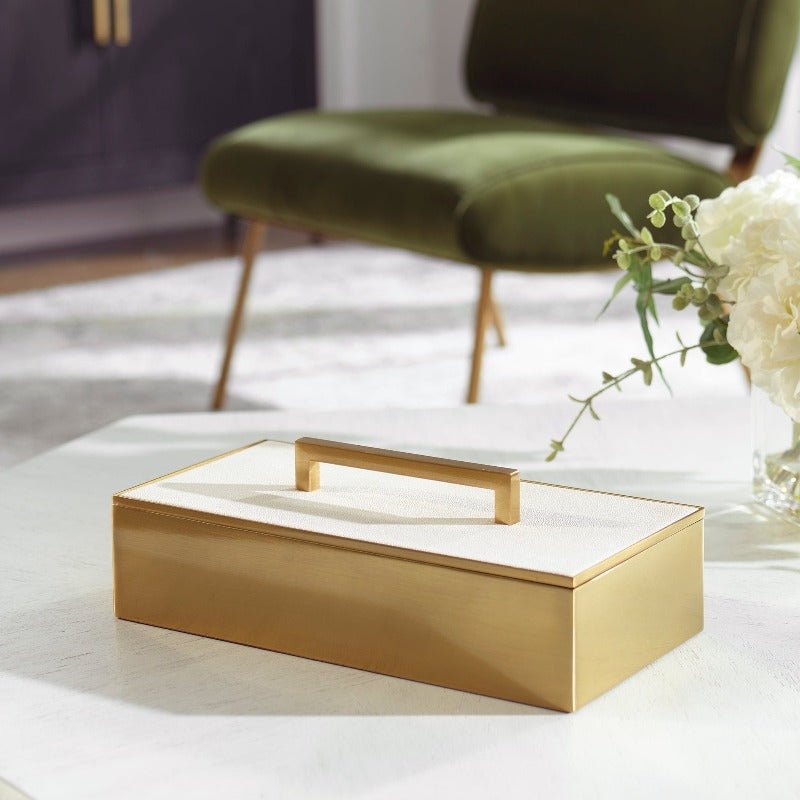 Wessex White Box - Uttermost - Decorative Boxes by Modest Hut