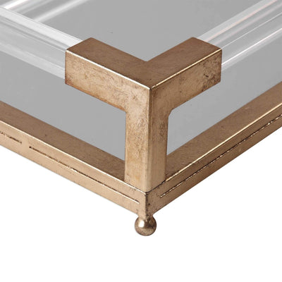 Beveled Mirror Balkan Tray - Uttermost - Decorative Trays by Modest Hut