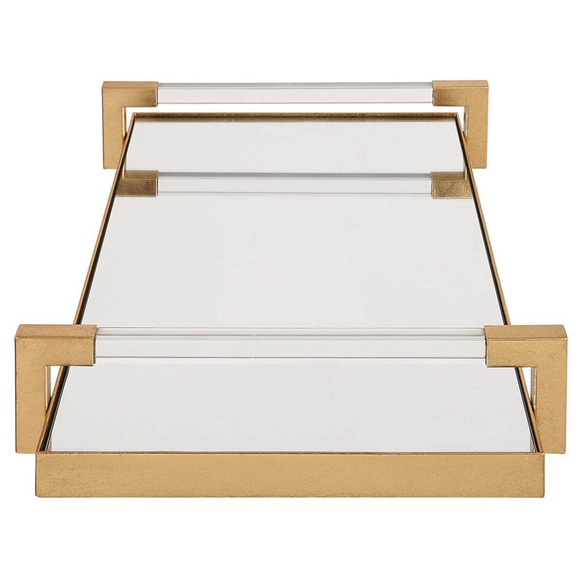 Deki Gold Mirrored Tray - Uttermost - Decorative Trays by Modest Hut