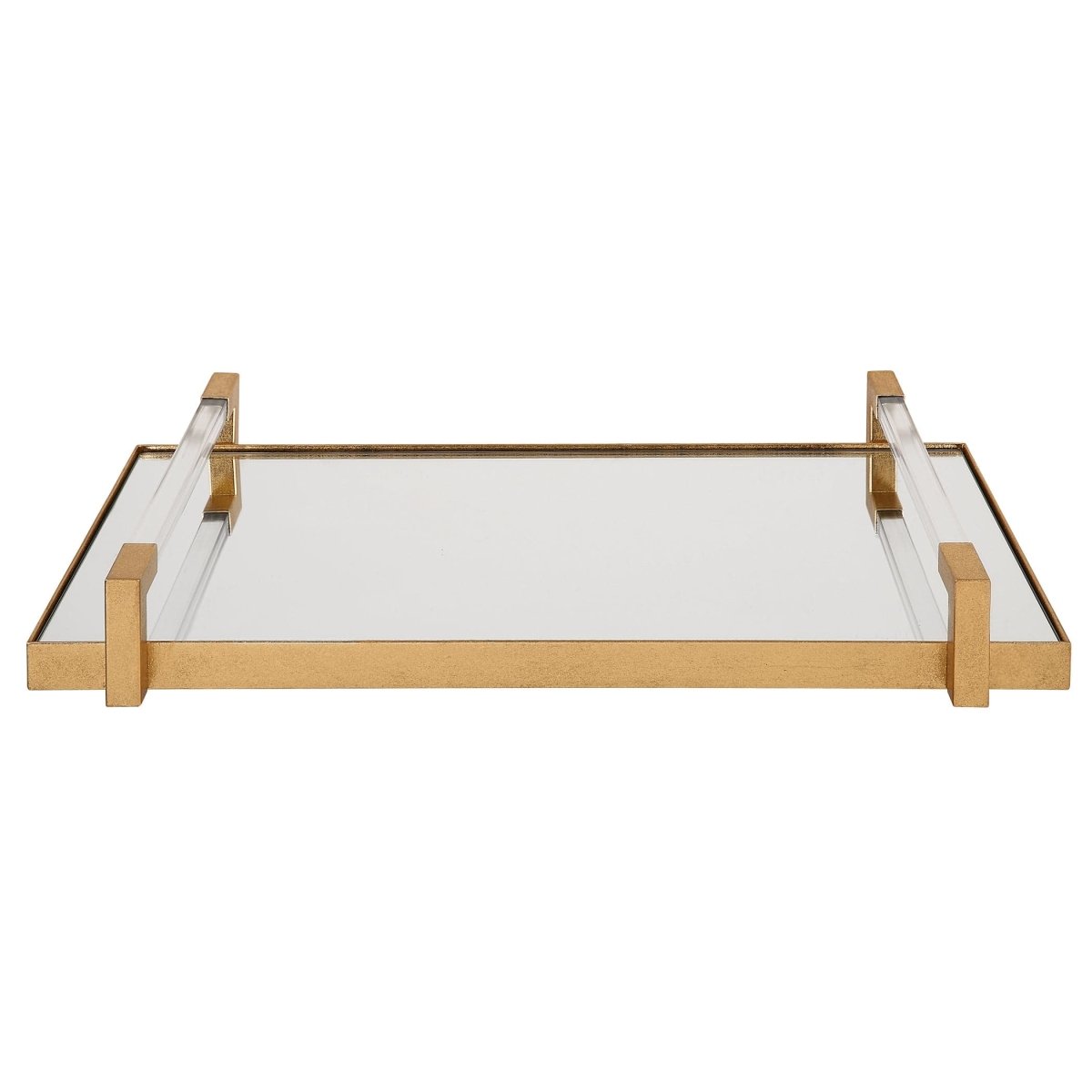 Deki Gold Mirrored Tray - Uttermost - Decorative Trays by Modest Hut