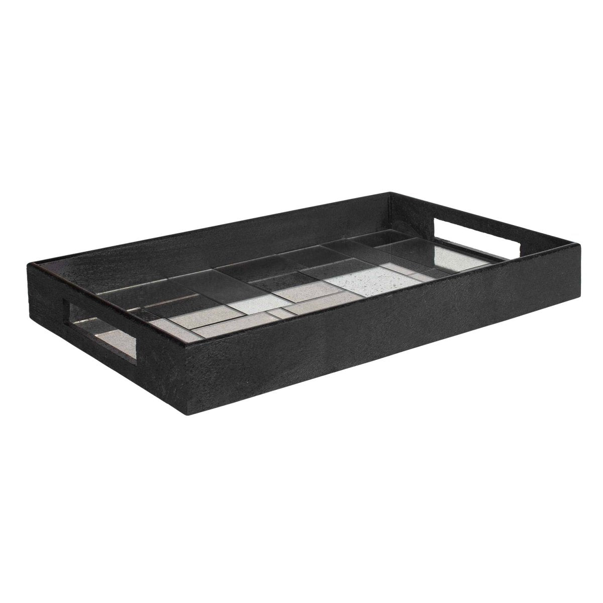 Modern Mosaic Antique Mirrored Tray - Uttermost - Decorative Trays by Modest Hut