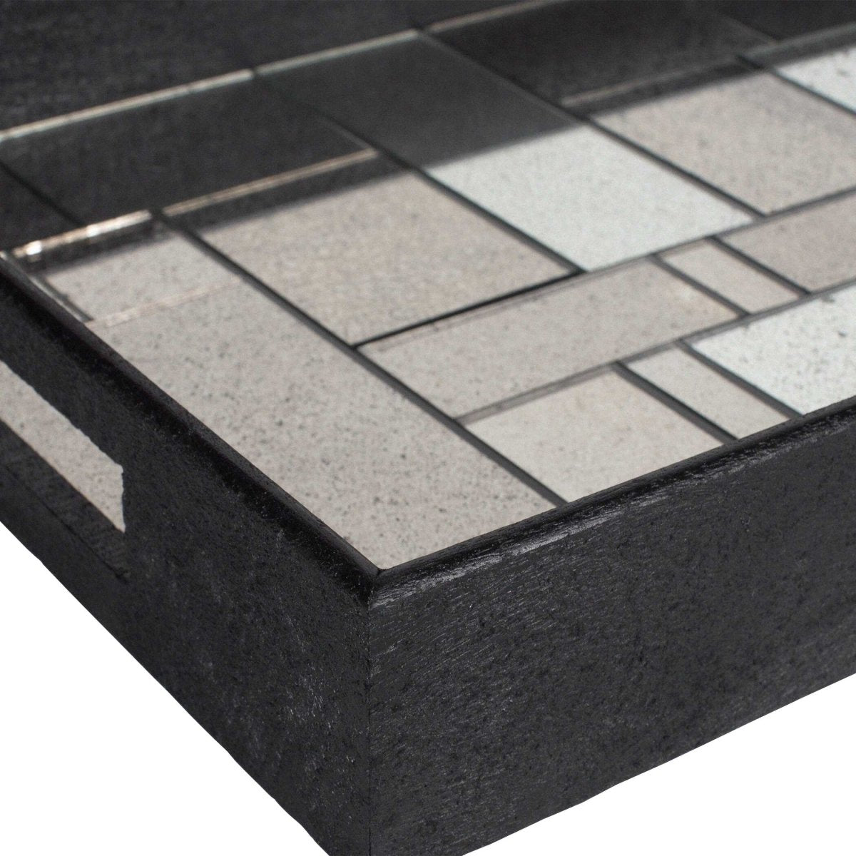 Modern Mosaic Antique Mirrored Tray - Uttermost - Decorative Trays by Modest Hut