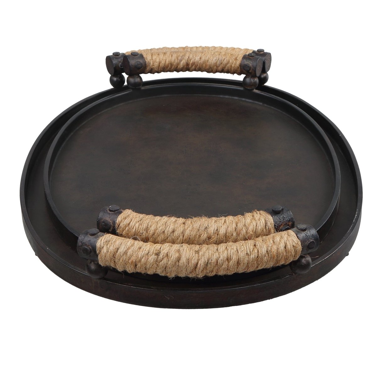 Viggo Bronze Trays, Set/2 - Uttermost - Decorative Trays by Modest Hut