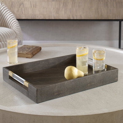 Wessex Gray Tray - Uttermost - Decorative Trays by Modest Hut