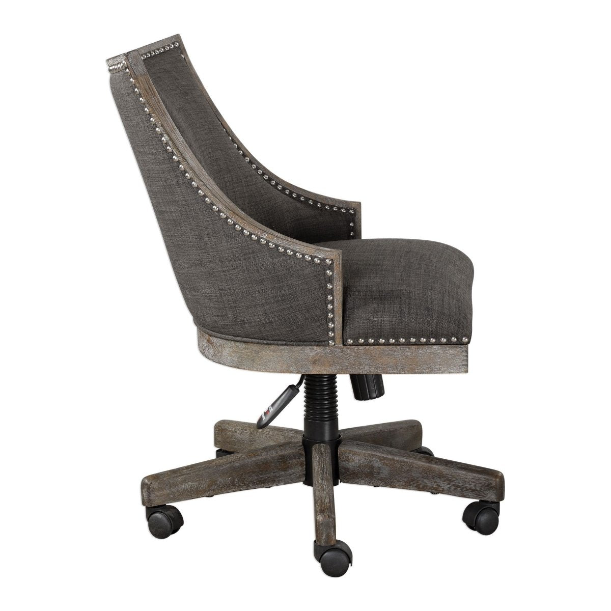 Adrian Charcoal Desk Chair - Uttermost - Desk Chairs by Modest Hut