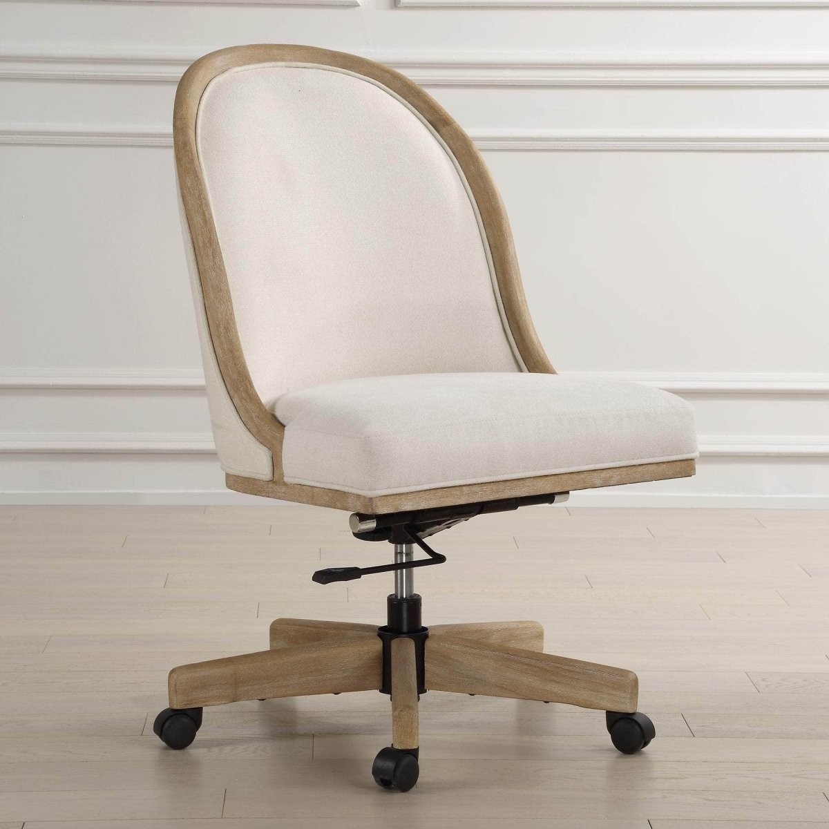 Lithe Light Oak Desk Chair - Uttermost - Desk Chairs by Modest Hut