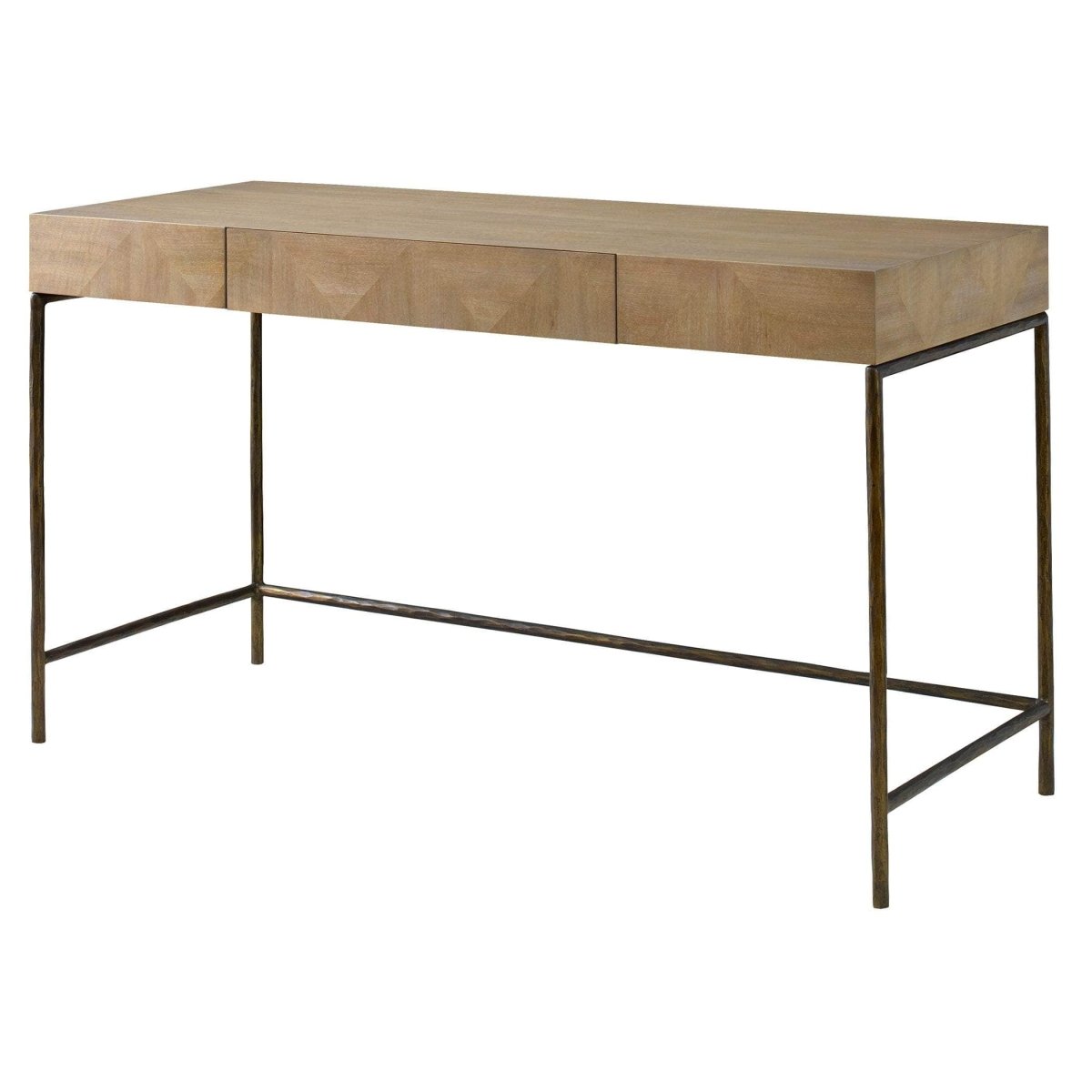 Aristotle Natuiral Wood Modern Desk - Uttermost - Desks by Modest Hut